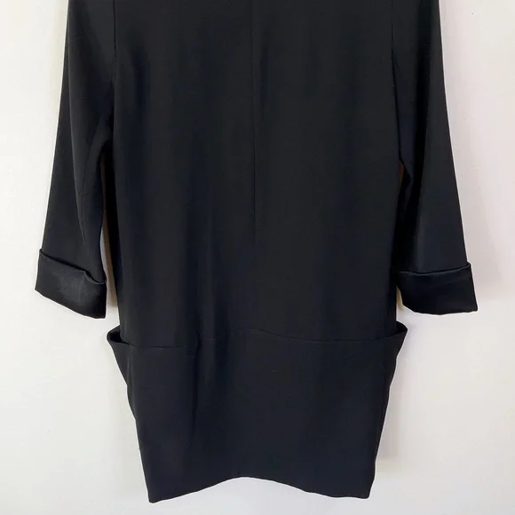 Aritzia Wilfred CHEVALIER JACKET Open Front Black Blazer - Picture 12 of 13